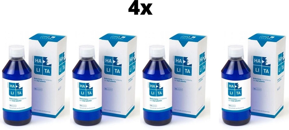 4x Halita Mondwater - Voordeelpakket