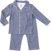 Little Label Pyjama Jongens - Maat 134-140 - Blauw, Wit - Zachte BIO Katoen