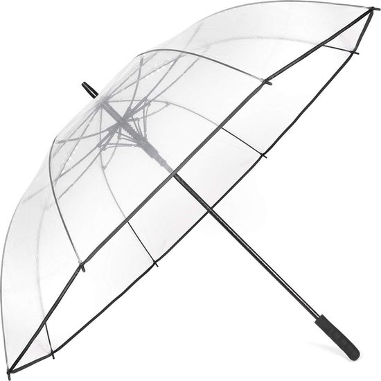 Minuma® paraplu XXL | transparant, en extra groot: 128 x 98 cm | met | bol.com