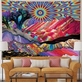 Ulticool - Montagnes Soleil Nature - Bohème Psychédélique - Hippie Bohème - Tapisserie - Groot tapisserie - Affiche