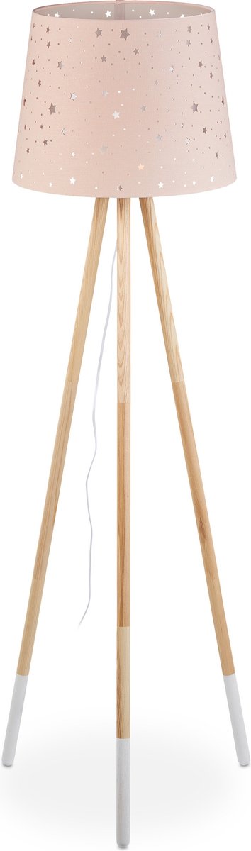 Dalber 82216S - Plafondlamp voor Kinderen STAR LIGHT 2xE27/60W/230V roze