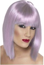 Perruque violette moyenne pour femme - Perruque habillée - Taille unique