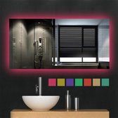 Kiki Badkamerspiegel - 120x60 - 7 Kleuren LED Verlichting