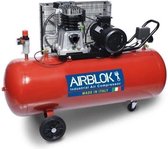 Luchtcompressor 200L horizontaal 3cv 10 bar 230V AIRBLOK