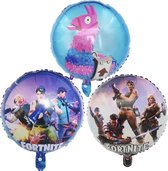 Fortnite set 3 stuks folie ballonnen