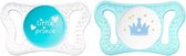 Chicco Fopspeen Kroon/prins Physio Micro Blauw/wit 2 Stuks