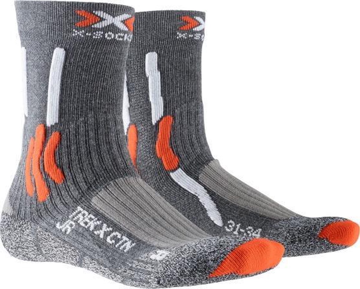 X-socks Wandelsokken Trek X Junior Katoen Grijs