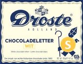 Droste Chocoladeletter Wit - Letter S - 12 stuks á 135 gram