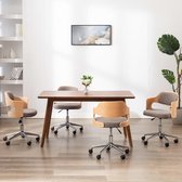 Eetkamerstoelen verstelbaar set van 4 stuks (Incl LW anti kras viltjes) - Eetkamer stoelen - Extra stoelen voor huiskamer - Bureau stoel - Dineerstoelen – Tafelstoelen