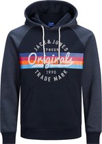 JACK&JONES ORIGINALS JORBRIGHT SWEAT HOOD LTN Heren Trui - Maat M