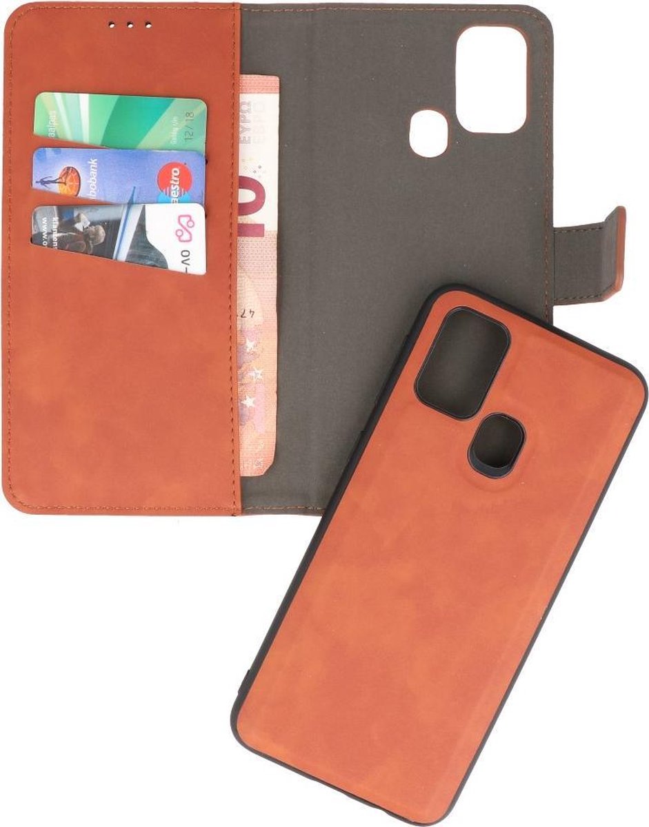 Bestcases 2 in 1 Book Case Telefoonhoesje Samsung Galaxy M31 - Bruin