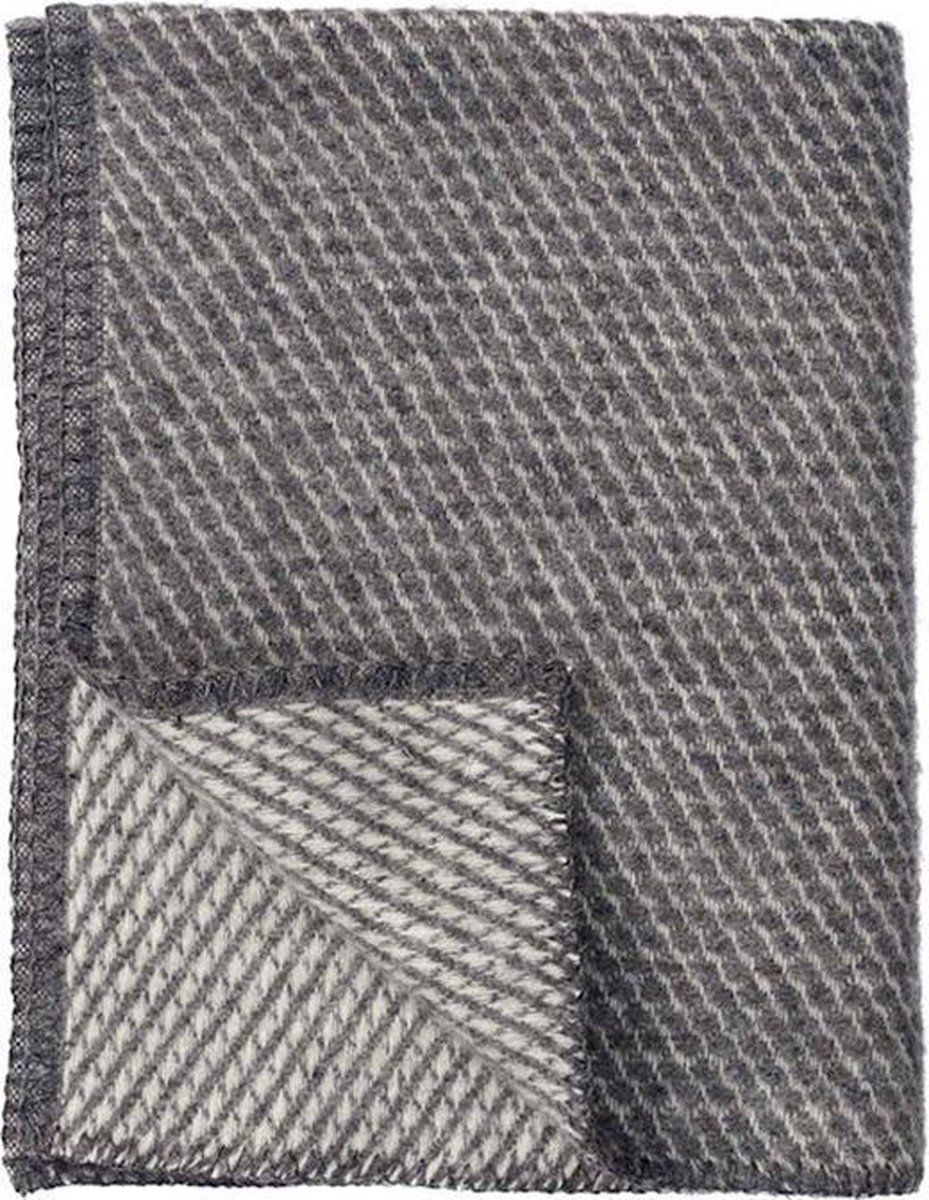 Klippan - ledikantdeken - Velvet- grijs - wollen deken - 90x130cm