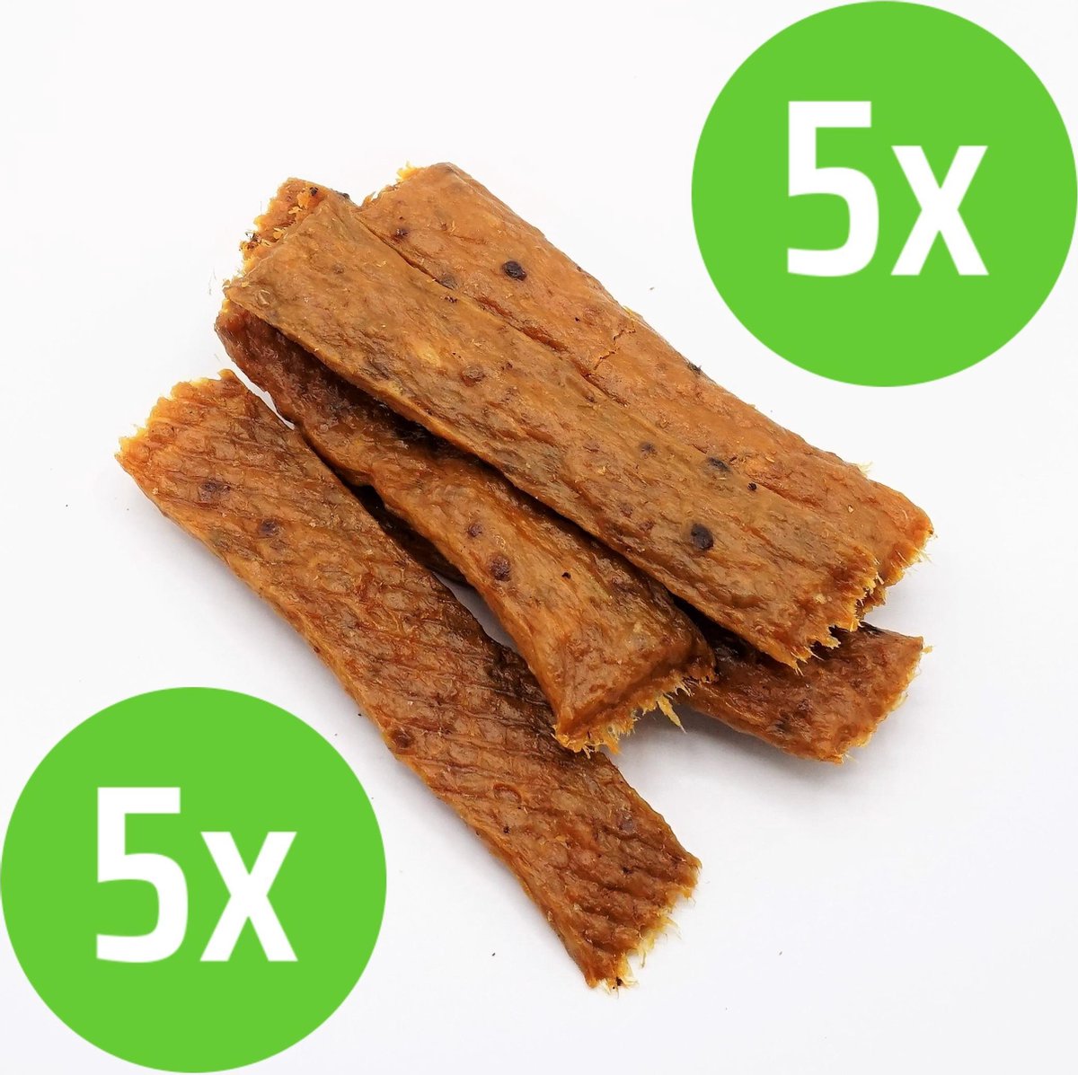 Puur Fit Vleesstrips Kip - Hondensnack - 100 gram - 5 verpakkingen