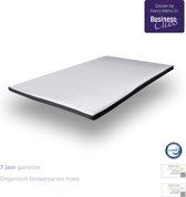 Felman® Premium Hybrid Topdekmatras - 90x210 cm - Inclusief Hoeslaken - Ergonomisch - Organische Biokatoen - 7 cm