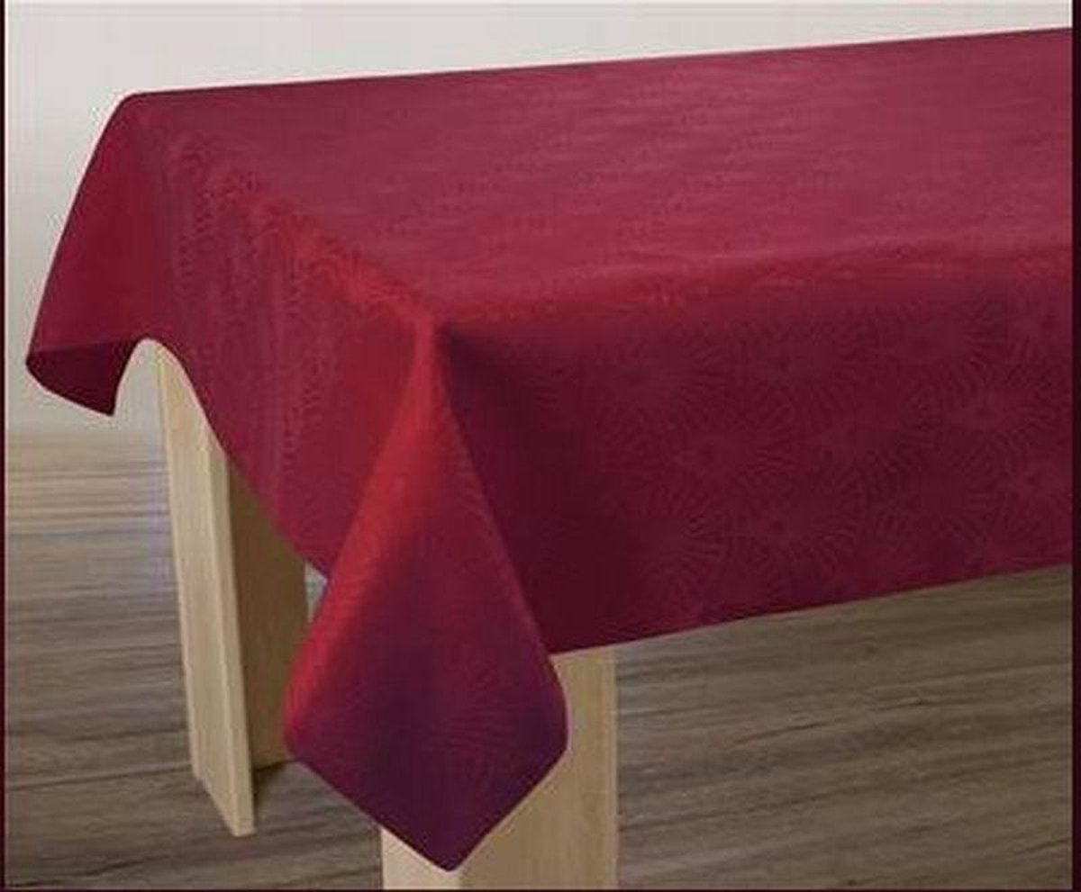 Tafelkleed anti-vlek Chique rouge 300 x 150 cm Tafellaken - Decoratieve Tafel Accessoires - Woonkamer Decoratie - Bonne et Plus®
