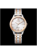 Citizen Elegance Horloge - Citizen dames horloge - Bicolor Rosé - diameter 32 mm - roestvrij staal
