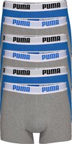 Puma Basic Boxer heren (6-pack) - blauw en grijs -  Maat: S