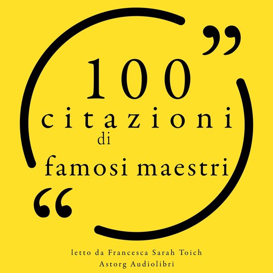 100 citazioni di famosi maestri - cover