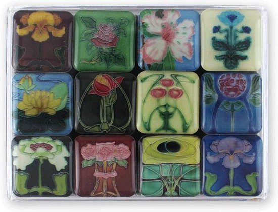 Set d'aimants Mini réfrigérateur, Art Nouveau