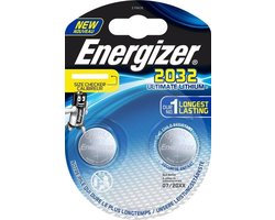 Energizer Batterij Knoopcel Ultimate Lithium 3v Cr2032 2 Stuks