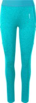 LXURY Dames cool legging - Maat M - Sportlegging - Blauw - Sportkleding - Telefoon/sleutel zak - Gymshark