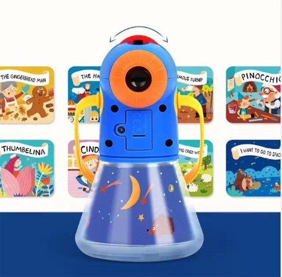 Little Dutch Verhalen Projector Zaklamp Blauw | Baby & Tiener Megastore