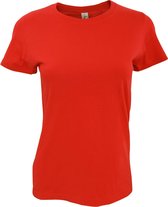 SOLS Dames/dames Imperial Heavy Short Sleeve T-Shirt (Hibiscus)