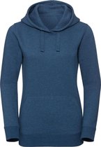 Russell Dames Authentieke Melange Hoodie (Ocean Melange)