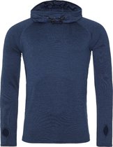 AWDis Gewoon Cool Mens Cowl Neck Long Sleeve Baselayer Top (Marinemelange)