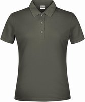 James And Nicholson Dames/dames Basic Polo Shirt (Donkergrijs)