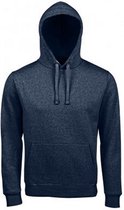 SOLS Unisex Volwassenen Spencer Hooded Sweatshirt (Heide Denim)