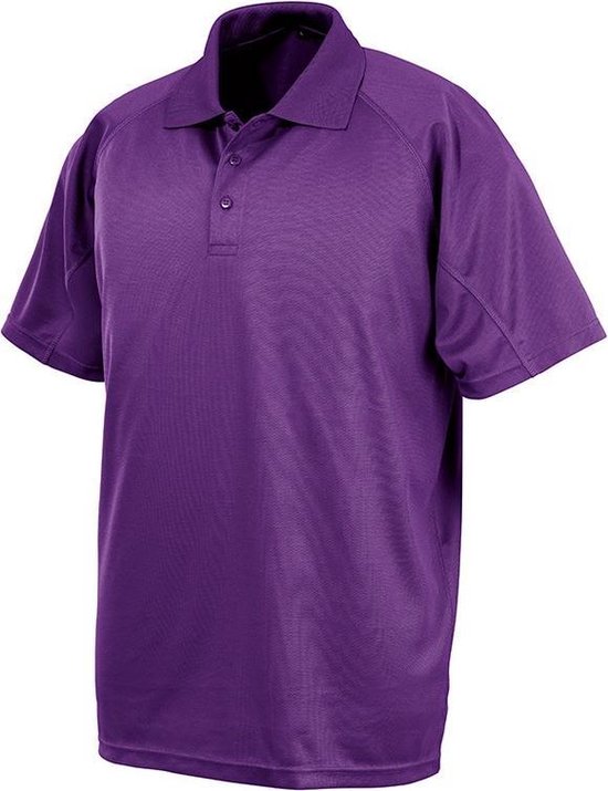 Spiro Impact Hommes Performance Aircool Polo T-Shirt (Violet)