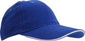 SOLS Unisex Buffalo 6 Panel Baseball Cap (Koningsblauw/Wit)