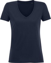SOLS Dames/Dames Motion V Hals T-Shirt (Franse marine)