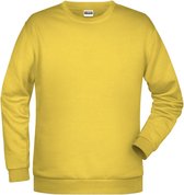 James And Nicholson Heren Basis Sweatshirt (Geel)