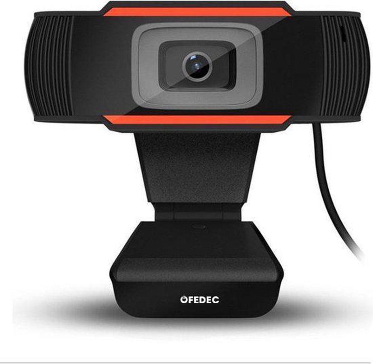FEDEC HD Webcam - Inclusief Microfoon - USB 2.0 - 1280 x 720P - Zwart