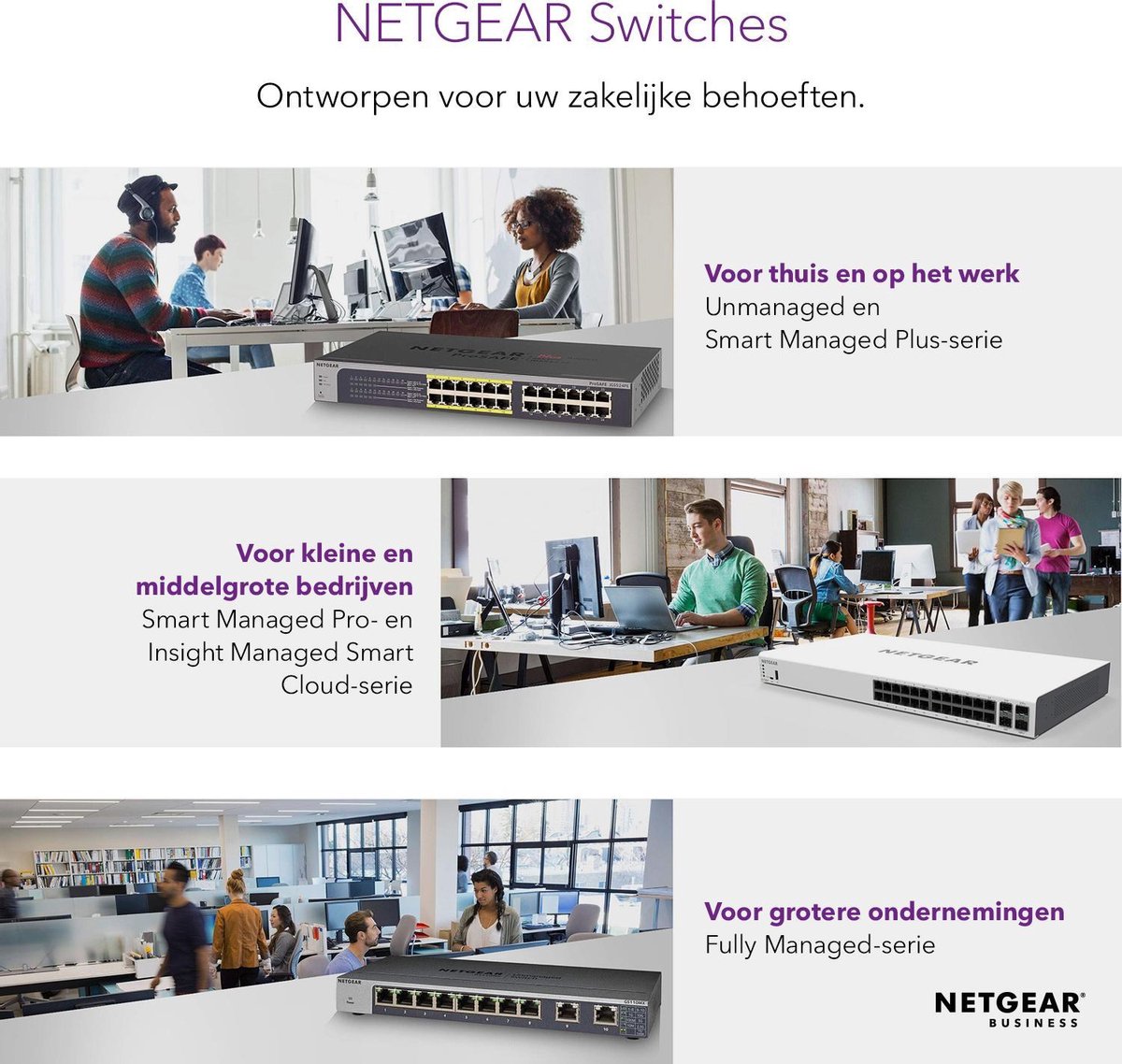 NETGEAR GS308E Géré Gigabit Ethernet (10/100/1000) Noir