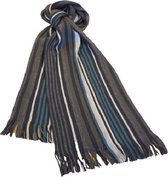 Sjaal winter gebreid met strepen - 25x180 cm