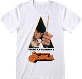 A Clockwork Orange Heren Tshirt -L- Poster Wit