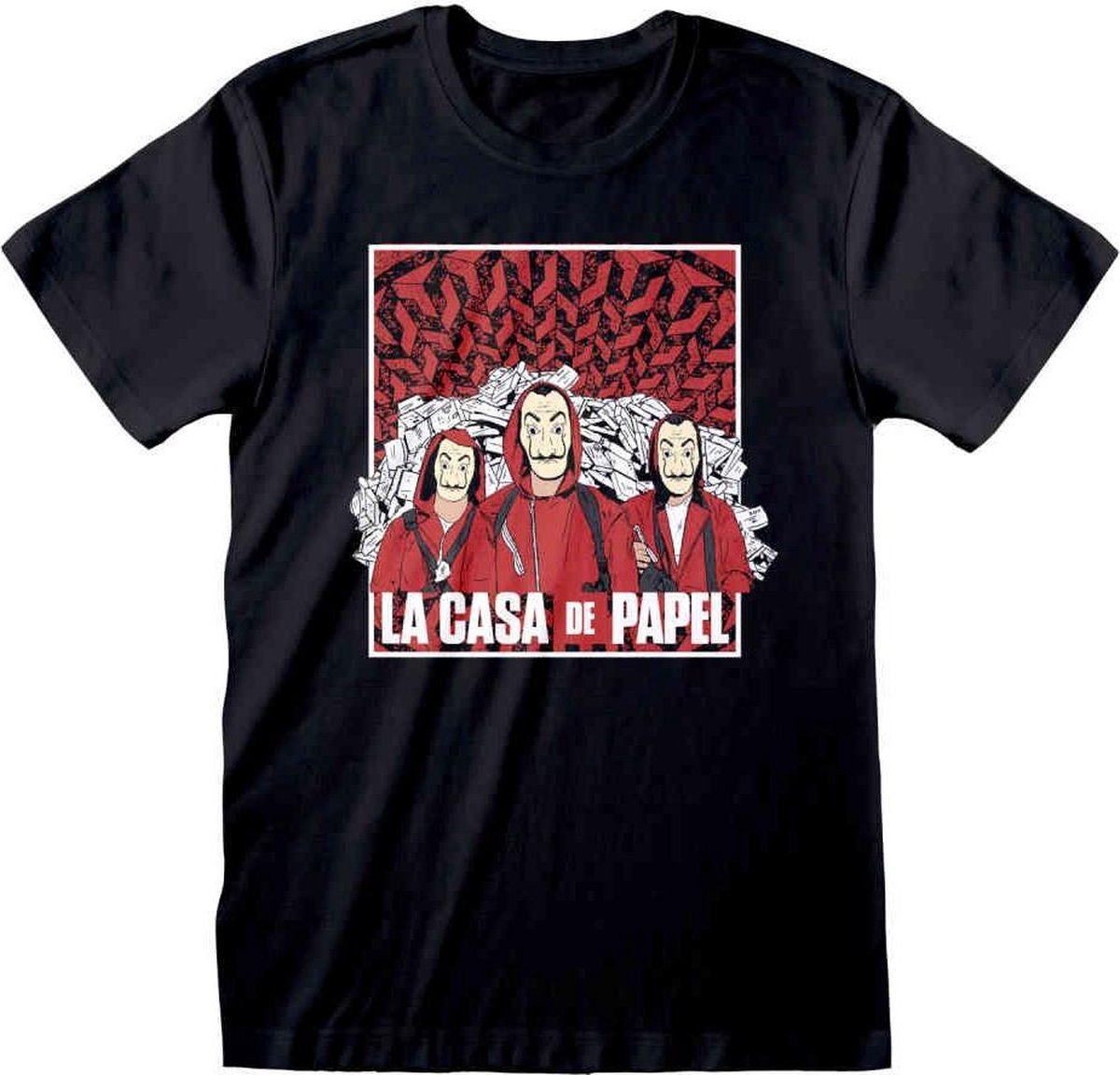 La Casa De Papel - Group Shot Unisex T-Shirt Zwart