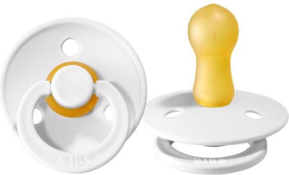 Bibs fopspeen 0-6 maanden White 1 stuks (Maat 1 Fopspenen) Bibs fopspeen 0-6 maanden White 1 stuks (Maat 1 Fopspenen)