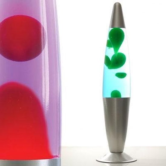 Electrische veilige lavalamp groen | 34cm | voor en volwassenen | bol.com