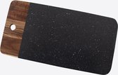 Point-Virgule - Serveerplank - Voor borrelhapjes - Acaciahout & graniet - 35 x18 x1cm