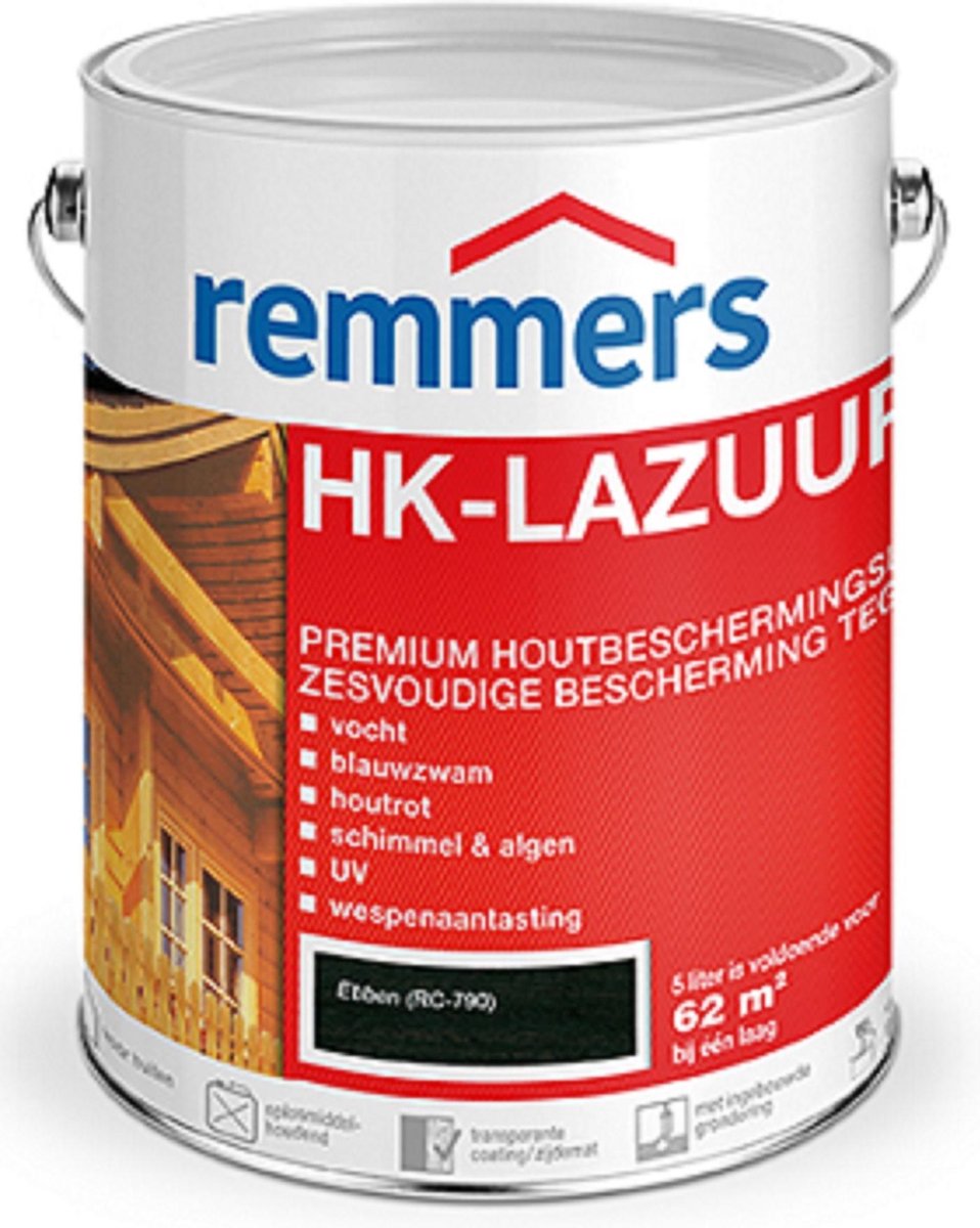 Remmers HK-Lazuur 5 liter Ebben