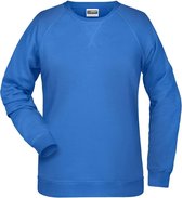 James and Nicholson Dames/dames Raglan Sweatshirt met lange mouwen (Kobalt)