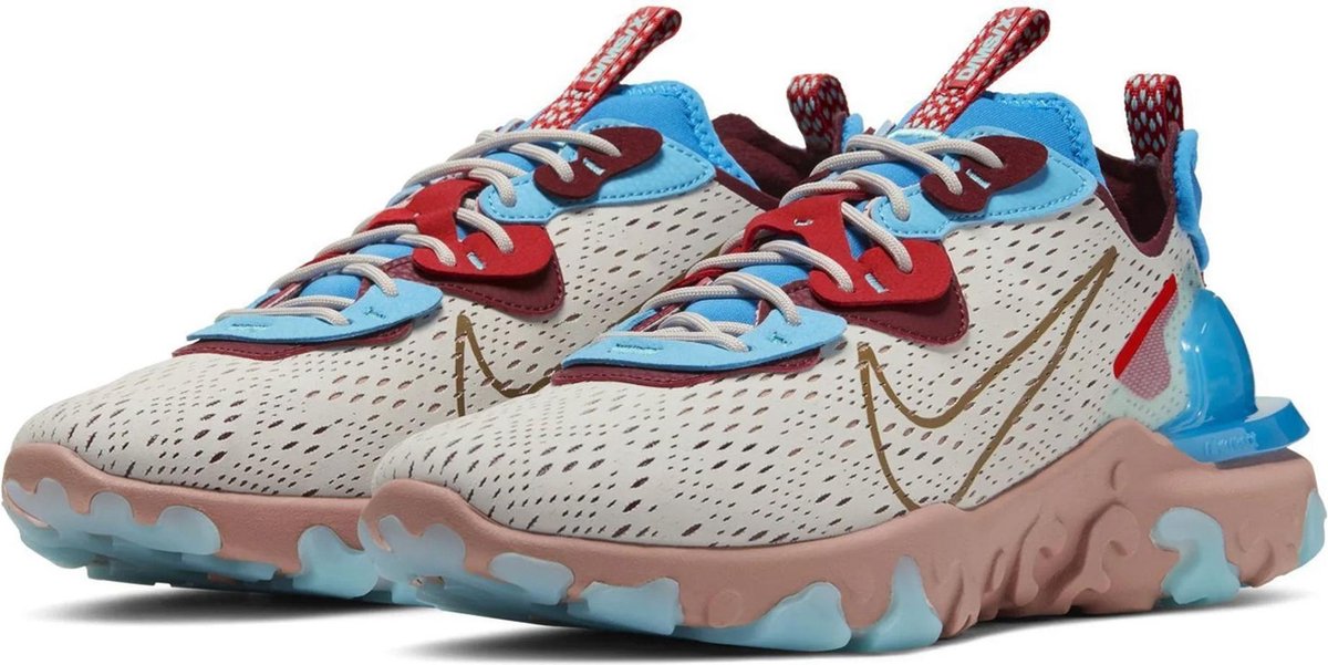 Nike React Vision Heren Sneakers /Lt Smoke -Lt Smoke Wit