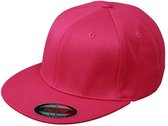 Myrtle Beach Unisex Flexfit Flat Peak Cap (Magenta Roze)