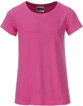 James and Nicholson Meisjes Basic T-Shirt (Roze)