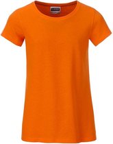 James and Nicholson Meisjes Basic T-Shirt (Oranje)