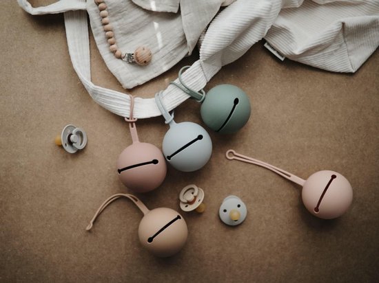 Mushie siliconen pacifier case - Natural van Mushie — afbeelding 3